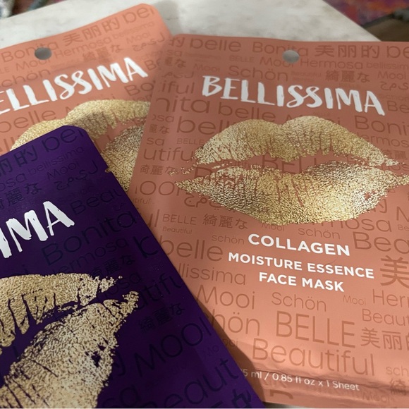 NEW - Bundle of 5 Bellissima Face Mask Treatments. Single-Use each. - Picture 3 of 7